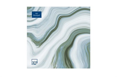 Салфетки 33х33 3 - слойн. Art Bouquet 20 шт (12 уп) Агат 21513