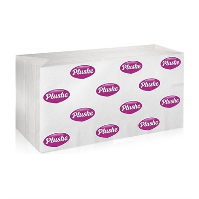 Полотенце бумажное Plushe Professional (Плюше) восстан. целлюлоза Z-слож 150л 2-слоя 1/18кор ЮГ НФ-00015375