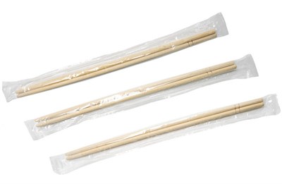 Палочки для еды в индив. полиэт. упаковке 23см (20уп х 100шт) 14157