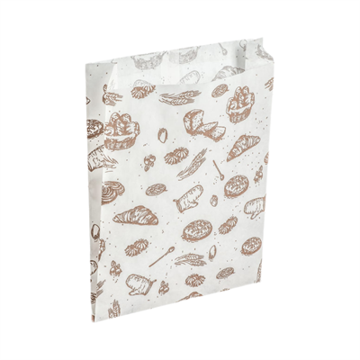 Бумажный пакет 170*70*300 мм с рисунком «Хлеб и выпечка» /100/2000/ НФ-00000661