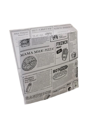 Бумажный пакет - уголок 150 х 170 "Мама - Мия Белый" /100/3000/ НФ-00002144