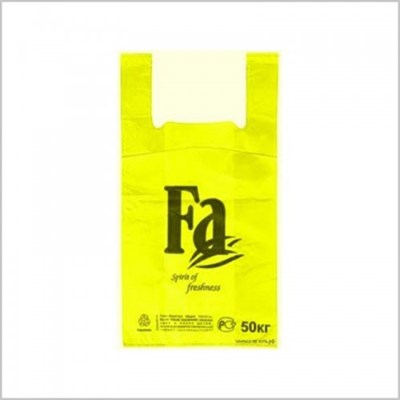 Пакет майка "Фа" ЖЕЛТЫЙ 30 х 55 7 гр /40 уп х 50 шт/ (2000) НФ-00002741