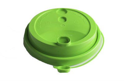 Крышка для стак. Покров д.90мм (0,300-0,500л) Салатовая (20уп х50шт)  (1000шт) 17563