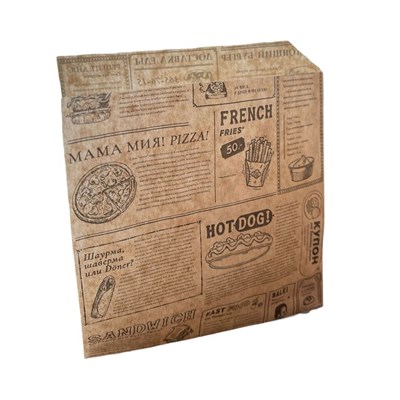 Бумажный пакет - уголок 150 х 170 "Мама - Мия крафт" /100/3000/ НФ-00003246