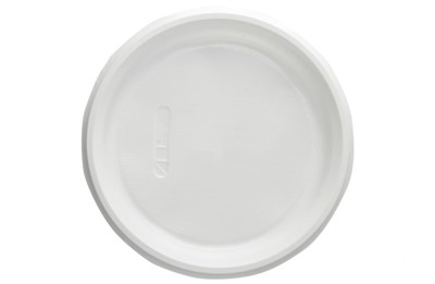 Тарелка  д 165 Стандарт Пластик белая /20уп * 100шт/(2000шт) ПП 4,2гр 14821