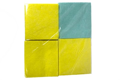 Салфетка из вискозы 30х34 желтая без упаковки  (480уп) ВОЯЖ 18513