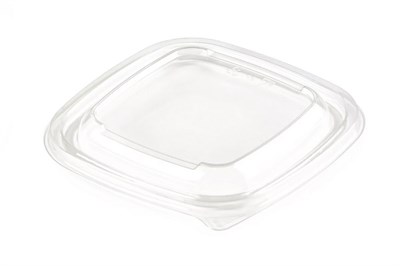 Крышка к контейнеру  Юпласт ЮпК-1212  "Кубик" 126*126*5  /6уп*50шт/ (300шт) ПЭТ 19070