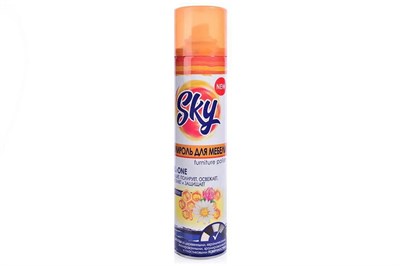 БХ Полироль для мебели «SKY MAX» с Воском, 300 мл АЭРО-ПРО (12 шт/кор) 19676