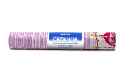 НГ Скатерти 120х800  (25шт)  ИНТЕРПАК в рулоне  Семейный праздник 20371