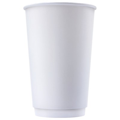 Бум стакан БК Белый 2-х слойный 400 мл (25/500) НФ-00018051