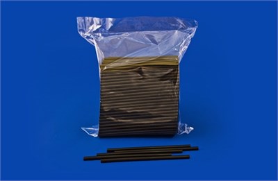 Трубочки для коктейля Мини 5х125 прямые черные 50упх400шт (20000) Ф НФ-00018494