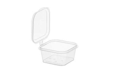 Соусница 80мл (CUBE) ПП  /12уп*80шт/  (960шт) c квадратной крышкой ВЗЛП 21800