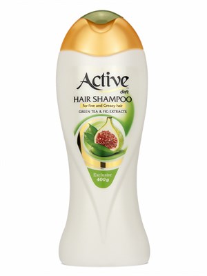 Шампунь для жирных волос Active (Актив) Зеленый чай/Инжир 400 мл ИРАН 1/12 НФ-00019002