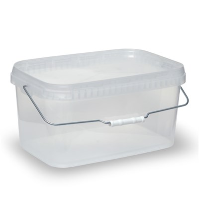 Ведро 5,8л ОСВ с металл.ручкой прозрачное прямоугольное /293*198/ (32шт) НФ-00023489