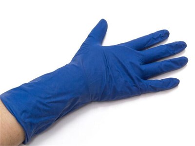 Перчатки СИТЕКМЕД (SITEKMED)  сверхпрочные голубые (25пар) ЛАТЕКС размер S 1/10 ДД НФ-00023615