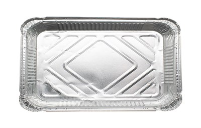 Алюмин. формы прямоуг., L-край, 700 мл, 205*122/159*84 h=53мм 100 шт (600) КЛАРИТИ (аналог 620мл) НФ-00024357