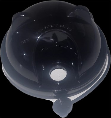 Крышка купольная САТ с ушками Черная СМАРТ d.90 45/900 шт НФ-00024377