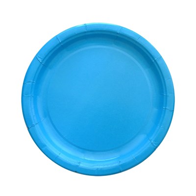 Бум тарелка ИнтроПластика д. 230 мм "Blue" (50/500 шт) НФ-00024818