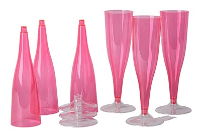 Фужер для Шампанского "Флюте" 180 мл красный /75уп * 6шт/ (450шт) 8781