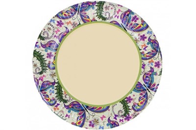 Бум тарелка Папирус д.230мм Бабочки /10уп * 50шт/ (500шт) НФ-00002001