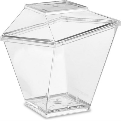 Креманка "Сапфир"200 мл прозрачная PS 75х75мм (20шт/12упак) 240шт в кор 12404