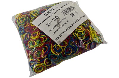 Резинки для денег  1000г (d30) 20кг цветная каучук НФ-00011034