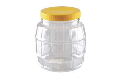 Банка ПЭТ Бочонок  0,300 (100 шт) + желтая крышка №58,5 4655