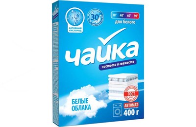 СП ЧАЙКА автомат 400 г Белые облака (18шт/уп)  НФ-00024123