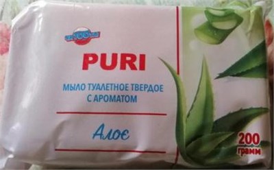 Мыло для рук туал. PURI Алоэ 200 гр 1/36 НФ-00025564
