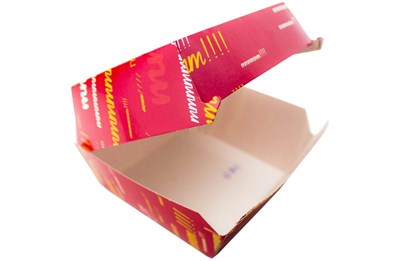 Короб под гамбургер средний цветной МЕГА 95х95х65 (300шт) 17667