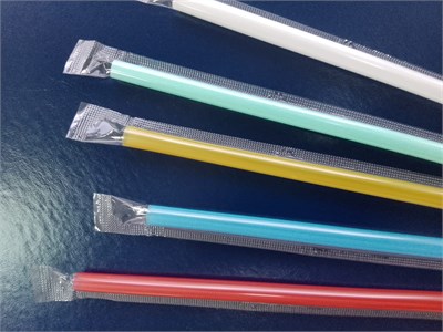 Трубочки для коктейля Милк 8х240 в инд.ПП упаковке прямые цветные 20упх250шт (5000) Ф НФ-00018502