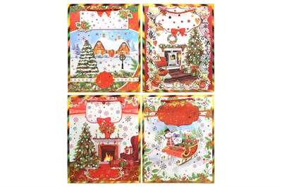 Бум пакеты  НГ  31 х 42 х 12 Люкс  (12 шт) N717 22629