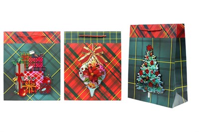 Бум пакеты  НГ  18 х 23 х 10 Люкс (12 шт) N718 22630