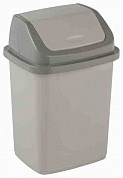 Контейнер для мусора 18л. с перекидным верхом Комфорт серый ЭП229646 НФ-00022204