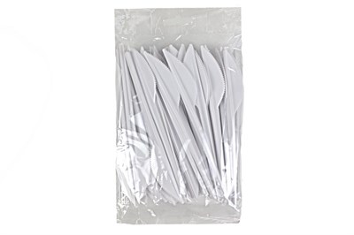 Нож столовый Белый (20упх100шт) (2000шт) компакт (Покровский полимер) 18033