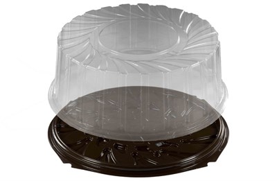 Тортница УК-285ВБ крышка   1-1,8кг   /235*109/   Каштан   (130шт) 17298