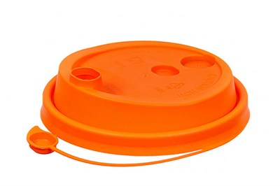 Крышка для стак. Покров д.80мм (0,250/0,330л) оранжевая (20уп х50шт)  (1000шт) 19467