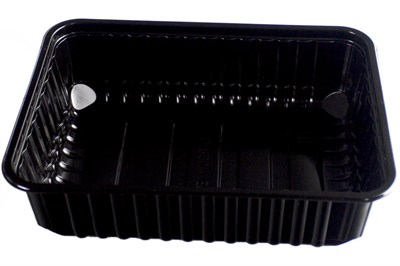 Контейнер прямоуг. низкий 0,750л  Д-Полимер черный 179*132*50 /10уп*50шт/ (500шт) 18623