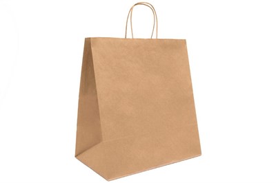 Пакет крафт с крученой ручкой б/п 350х150х450 крафт 70гр (200шт) AVIORA 20261