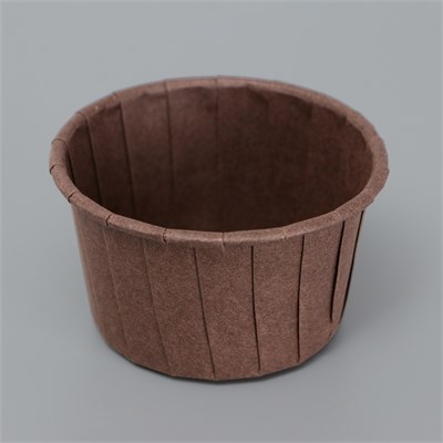 Форма для выпечки кексов бумажная UPAK LAND «Маффин», 13.6×5 см, одноразовая, коричневая НФ-00025589