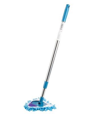 Стекломой телескопический, треугольная насадка из микрофибры, размер 57*93 см НФ-00024839