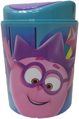 Контейнер для мусора 1л. Смешарики голубой НФ-00025002