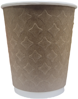 Бум стакан Saami(Саами)  Коричневый с конгревом ЗВЕЗДЫ 2 сл 250 мл 35/700 НФ-00025806