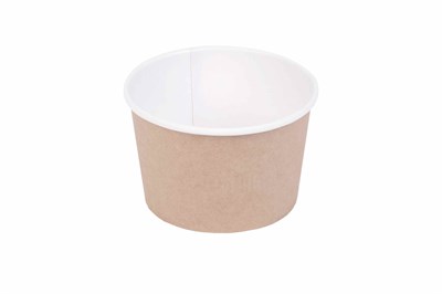 ОСК супница Round Bowl   400 ДНО КРАФТ д100(77)х85мм (600шт). Вместимость 365мл 24244