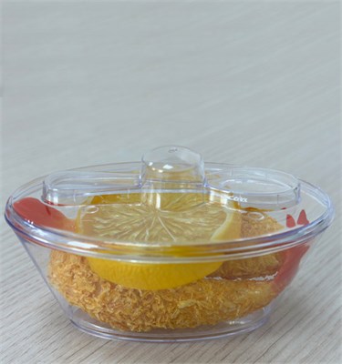 Креманка Комплимент овальная с крышкой и ложкой 50 мл 100*60*61 (24шт/24упак) 576шт НФ-00018675