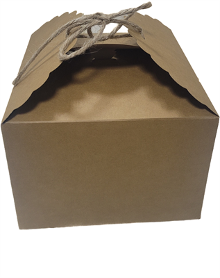 КОРОБКА КВАДРАТНАЯ 14*14*10 СБОРНАЯ С БЕЧЁВКОЙ КРАФТ 1/20 1/500 НФ-00020796