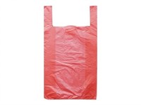 Пакет майка однотонная КРАСНАЯ 23х43 2,4 гр /60 уп х 100шт/  (+/- 10шт) (6000) НФ-00002752