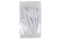 Нож столовый Белый (20упх100шт) (2000шт) компакт (Покровский полимер) 18033