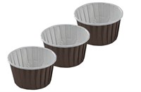 ДоЭко форма бум Маффин д50мм в40мм коричнево-белая (3000шт) 30упх100шт 14603