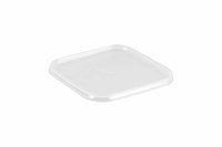 Крышка к банке   0,28л   прозрачная прямоугольная ВЫСОКАЯ   /75*75/   Энтерпак   (2000шт) 10755